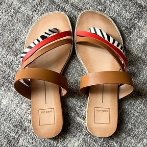 Dolce Vita Sandals in Zebra Print